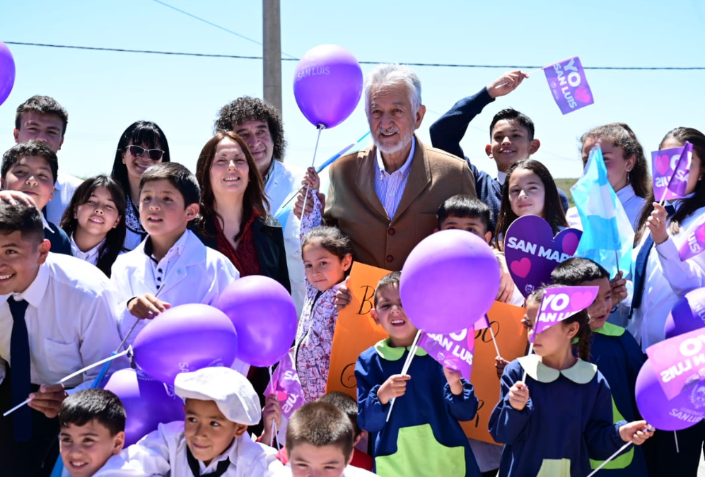 La actividad del gobernador por el departamento San Martín inició este lunes en Potrerillos