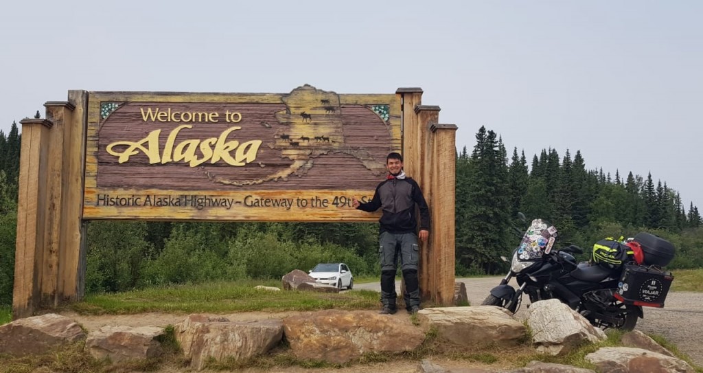 Un puntano viajó de San Luis a Alaska en moto