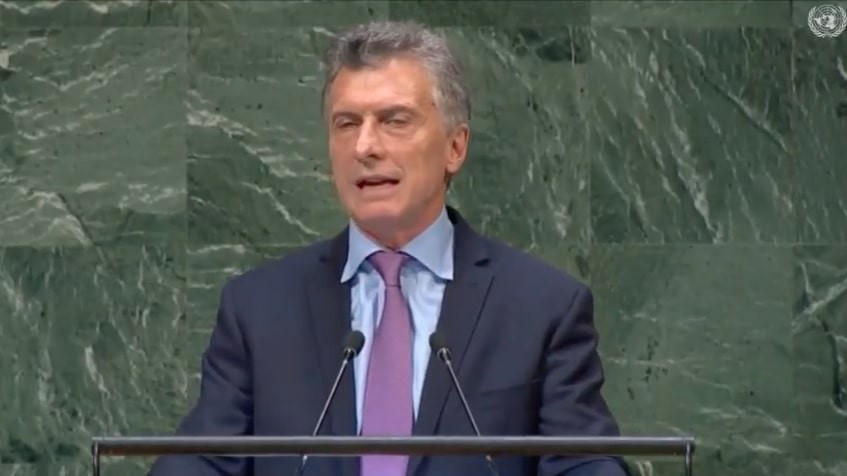 Macri envió un mensaje a los argentinos en el discurso ante la Asamblea General de la ONU