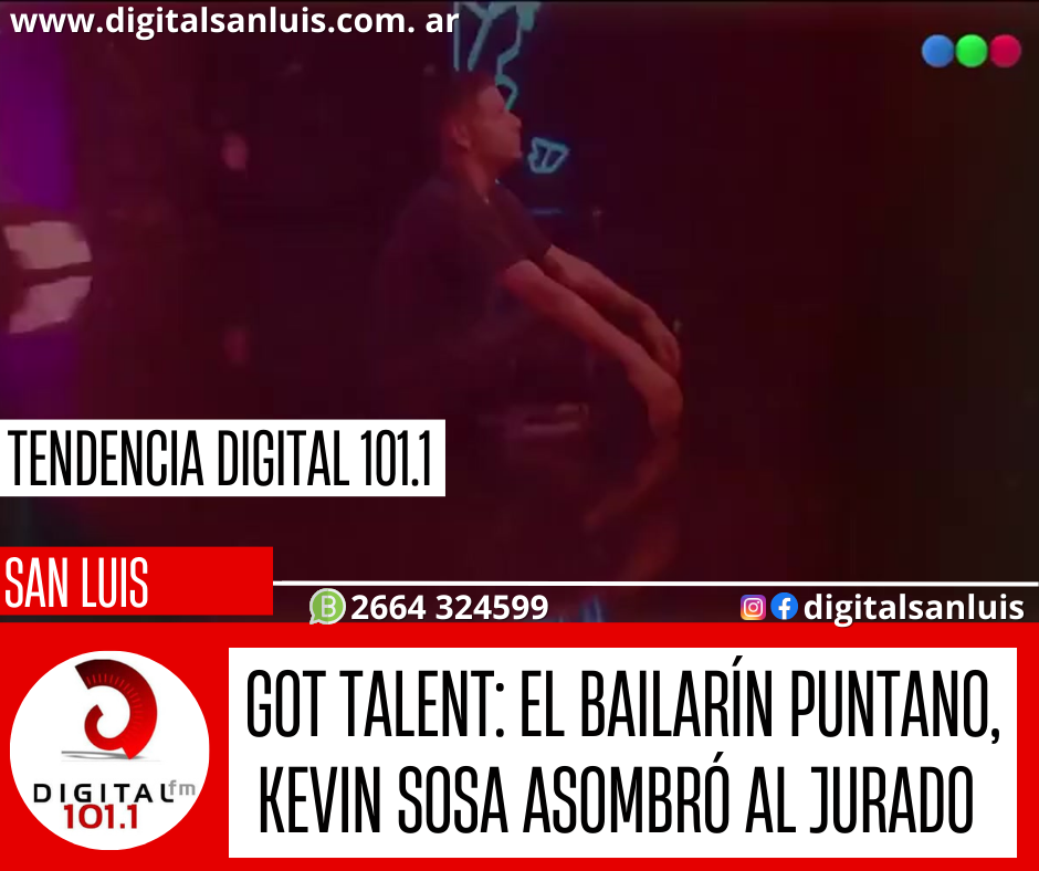 Got Talent: El bailarín puntano, Kevin Sosa asombró al jurado 
