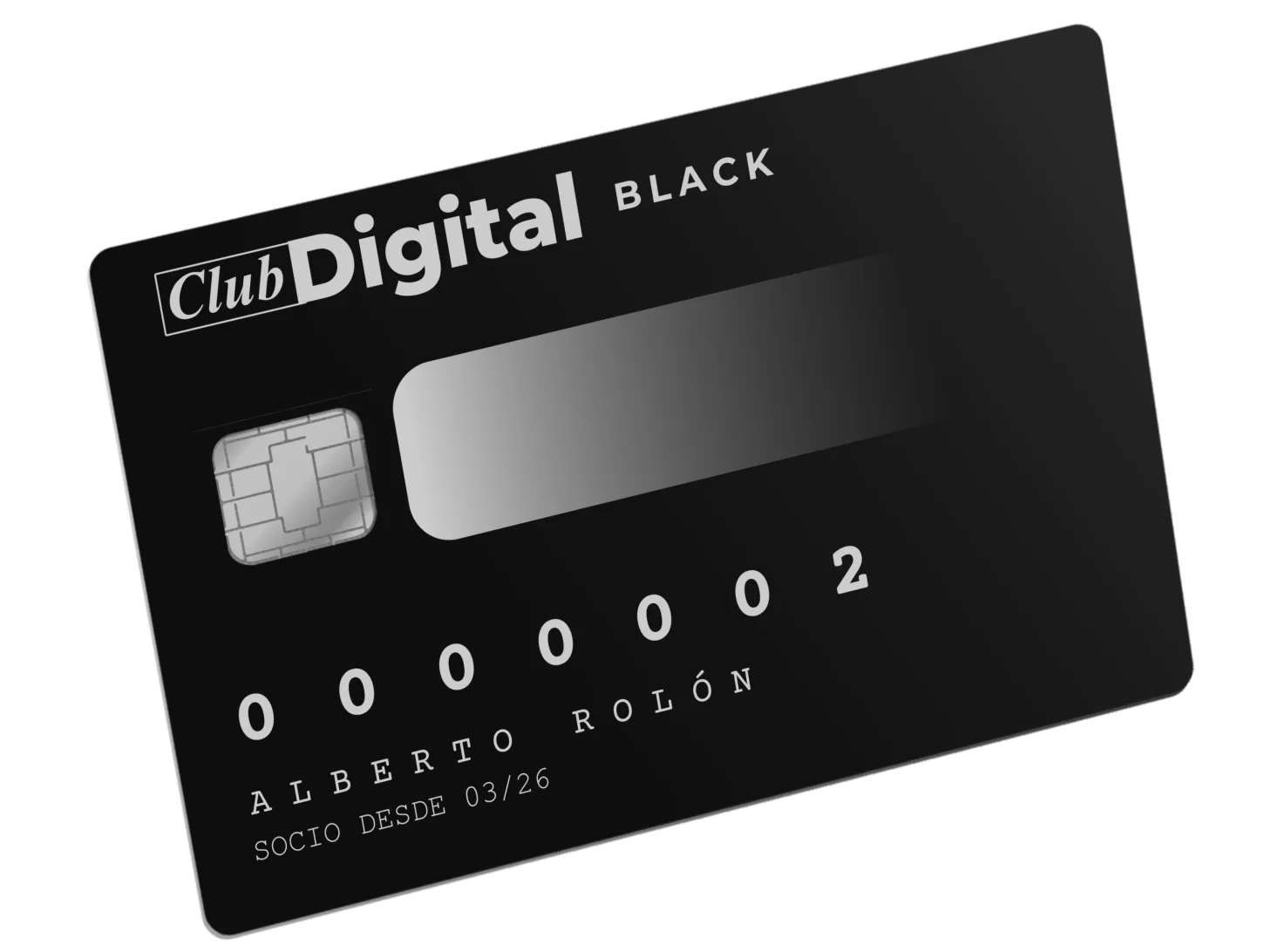Tarjeta Club Digital BLACK