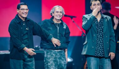 Los Nocheros durante una presentación de la gira 40 Años El Show