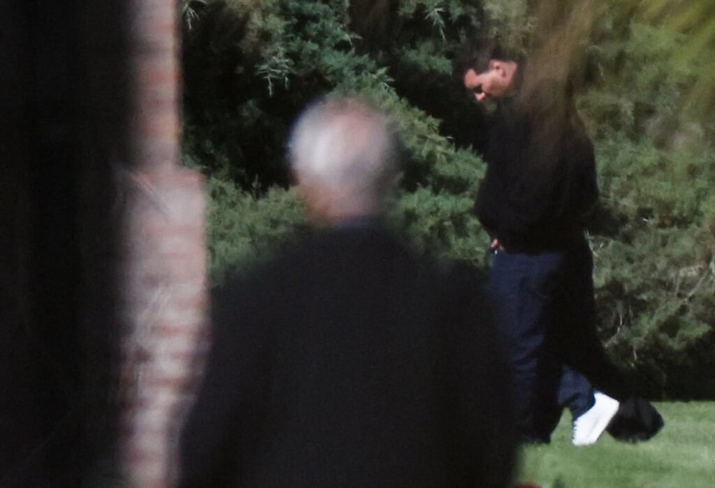 Lionel Messi durante la despedida de su padre, Jorge Messi, en Rosario.