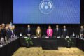 Autoridades y funcionarios reunidos durante una jornada oficial de coordinación frente al fenómeno El Niño.