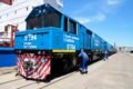 Imagen contextual de una locomotora de Trenes Argentinos Cargas en una terminal ferroviaria.