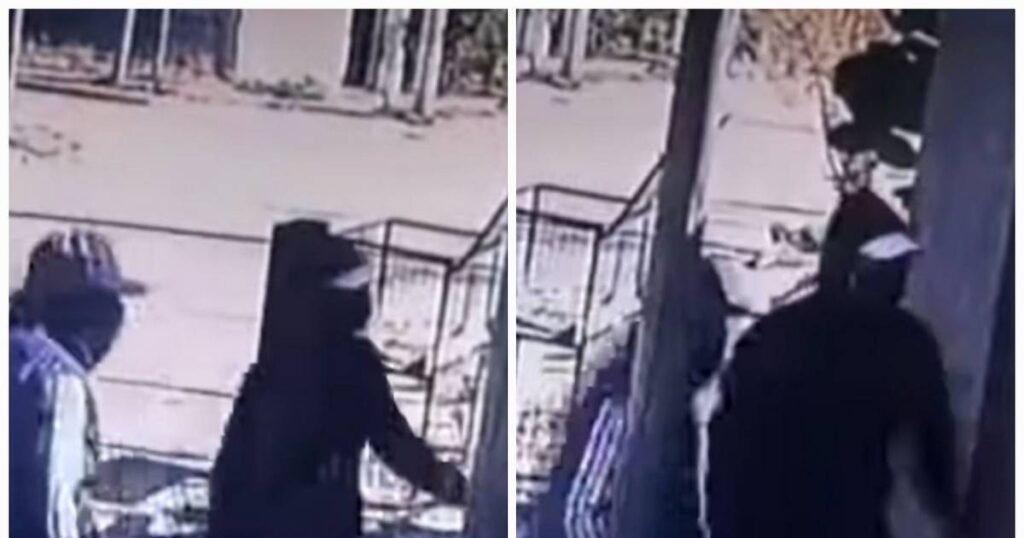 Imágenes de una cámara de seguridad vinculadas al robo ocurrido en una vivienda del barrio La República.