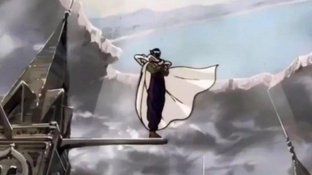Imagen contextual de un personaje de ficción asociada al concepto de “farmear aura”.