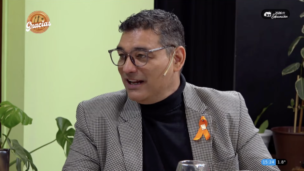 Marcos Lucero durante una entrevista en el programa Gracias por Estar de San Luis+