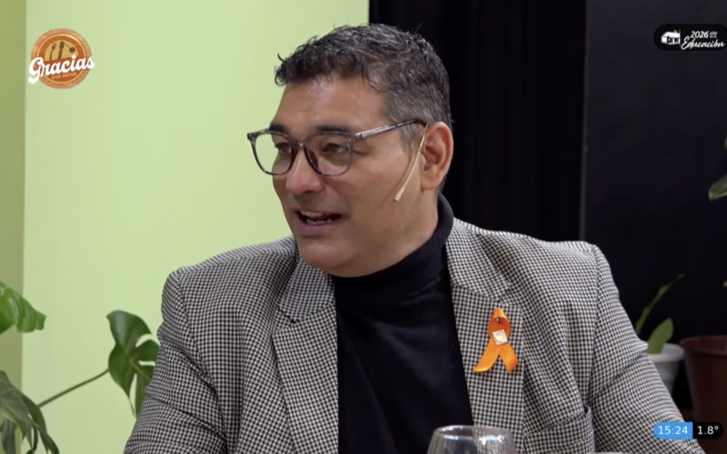 Marcos Lucero durante una entrevista en el programa Gracias por Estar de San Luis+