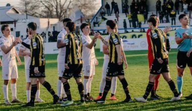 Imagen de archivo de jugadores de Santamarina durante un partido anterior.