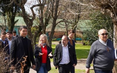 La avanzada del Vaticano recorre el predio del Pequeño Cottolengo Don Orione en Claypole.