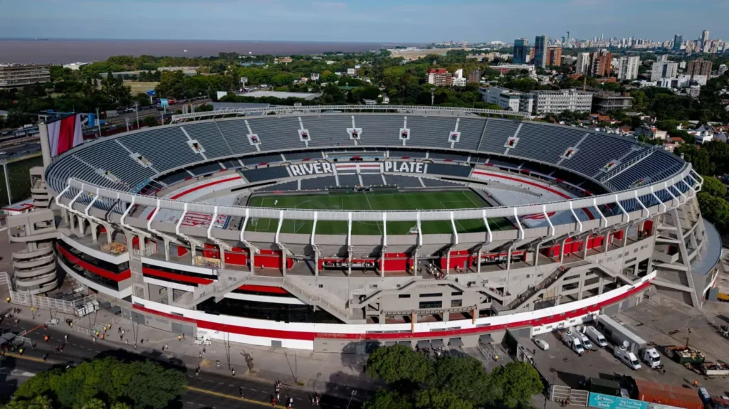 Imagen de archivo del Estadio Monumental de River Plate visto desde el aire.