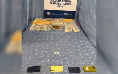 Elementos secuestrados durante los allanamientos por drogas realizados en Villa Mercedes.