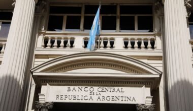 Edificio del Banco Central de la República Argentina; imagen contextual de archivo.