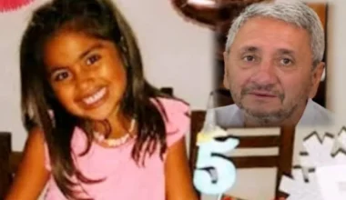 Imagen de archivo de Roque Lucero junto a una niña.