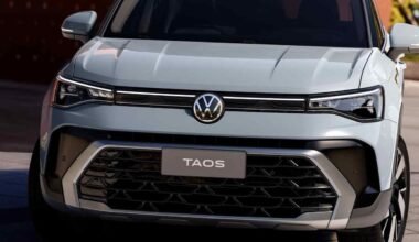 Volkswagen Taos fotografiado de frente; imagen contextual sobre los modelos importados desde México afectados por la incertidumbre del acuerdo automotor.