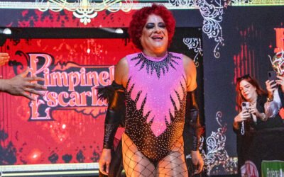 Imagen de archivo de Pimpinela Escarlata durante una presentación de lucha libre.