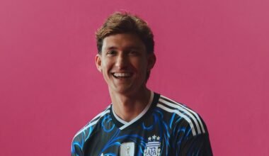 Imagen de archivo de Leonardo Balerdi con la camiseta de la Selección Argentina.