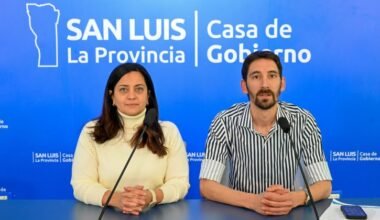 Imagen contextual de una conferencia de prensa sobre la jornada de puertas abiertas de la ULP.