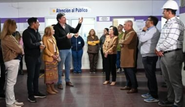 Autoridades recorren el interior del Hospital Escuela de Salud Mental.