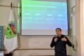 Gastón Hissa expone la propuesta de Tarifaria 2027, con una pantalla que muestra los descuentos anunciados por el Municipio.