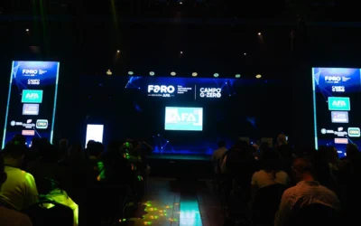 Vista del escenario y el público durante FARO 2026 en Puerto Norte, Rosario.