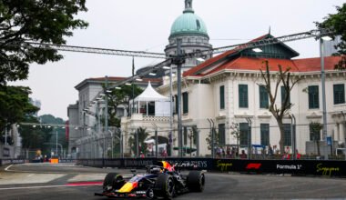 Imagen de archivo del circuito urbano de Singapur durante una carrera de Fórmula 1.
