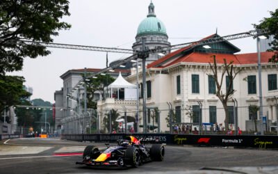 Imagen de archivo del circuito urbano de Singapur durante una carrera de Fórmula 1.