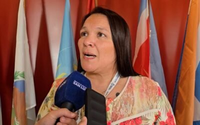 Entrevista durante la Feria Nacional de Ciencias en San Luis.