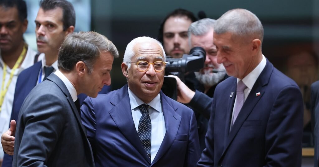 Imagen de archivo de António Costa junto a otros líderes europeos.
