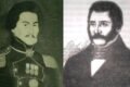 Retratos históricos de Pringles y Ortiz, en una imagen contextual sobre la historia política de San Luis.