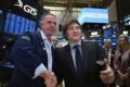 Imagen de archivo de Javier Milei en Wall Street, en un contexto relacionado con la economía y las expectativas electorales.
