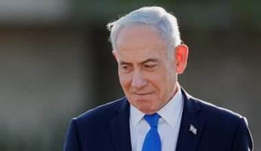 Benjamin Netanyahu en una imagen de archivo, en el contexto de la elección legislativa de Israel.