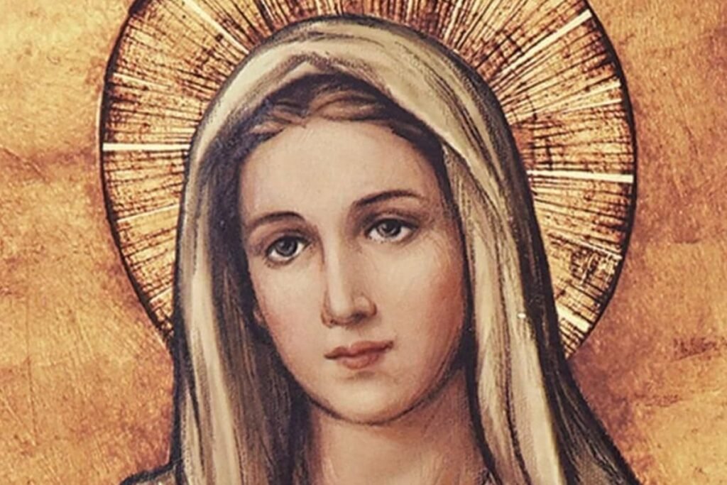 Imagen de archivo de una representación de la Virgen María, en una nota sobre su declaración como Patrona del Agro Argentino.