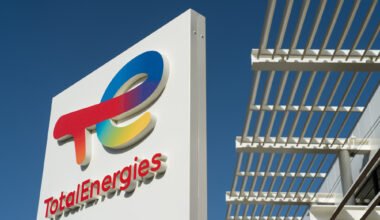 Imagen contextual de archivo del cartel de TotalEnergies.