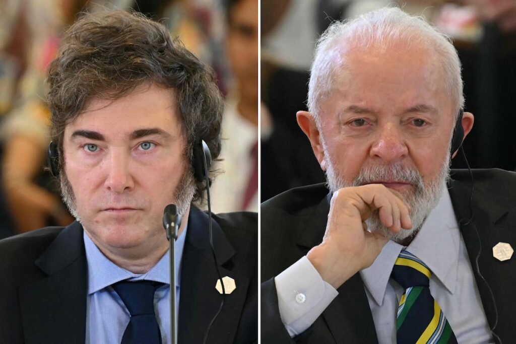 Imagen de archivo de Javier Milei y Luiz Inácio Lula da Silva, protagonistas del análisis sobre las relaciones entre Argentina y Brasil.